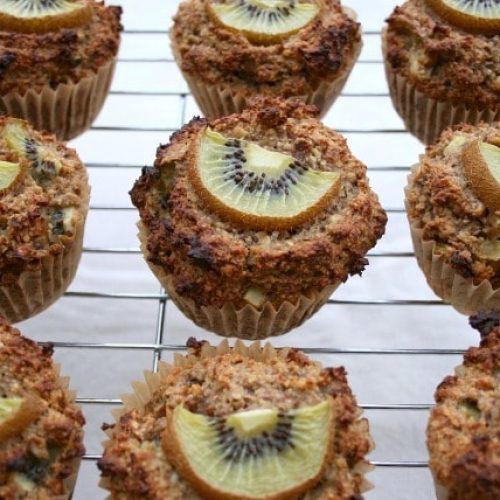 Muffin-chocolate-kiwi