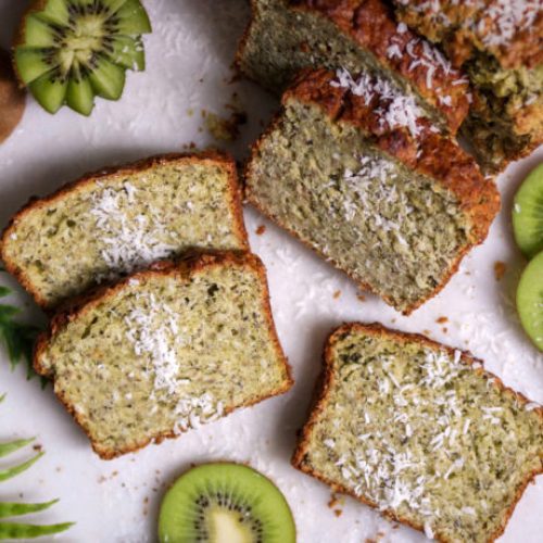 Plumcake-kiwi -gotas-chocolate