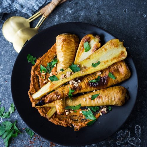 Roasted-Parsnips-with-Romesco-Sauce-116